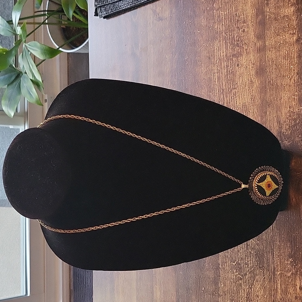 Vintage Stitched Star Necklace